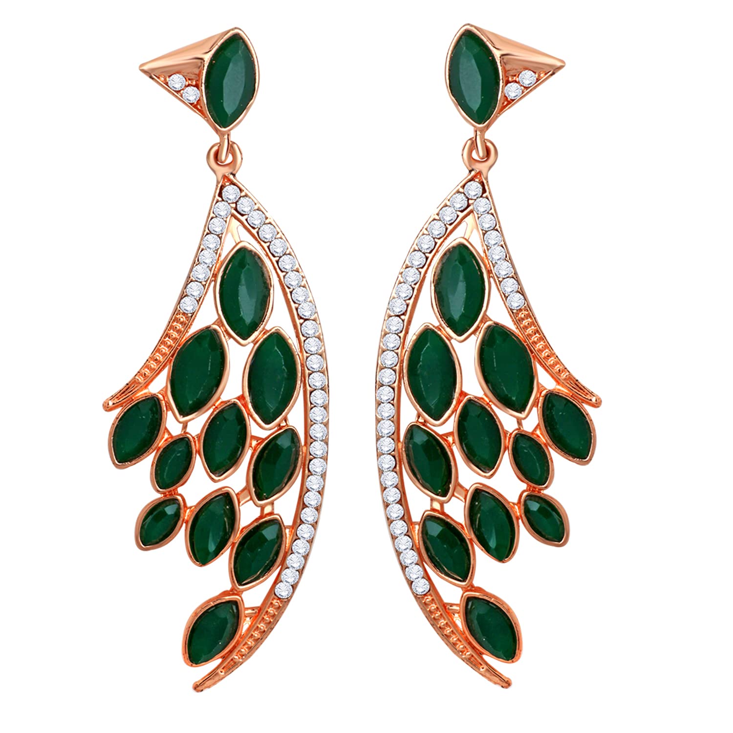 See full amazon price history chart for Mahi Feather Shaped Green Crystals Party Dangler Earring (Very Light Weight) For Women (ER1109812ZGre) Mahi Feather Shaped Green Crystals Party Dangler Earring (Very Light Weight) For Women (ER1109812ZGre) (B0B9JMZ3GH) Amazon Price History, Amazon Price Tracker