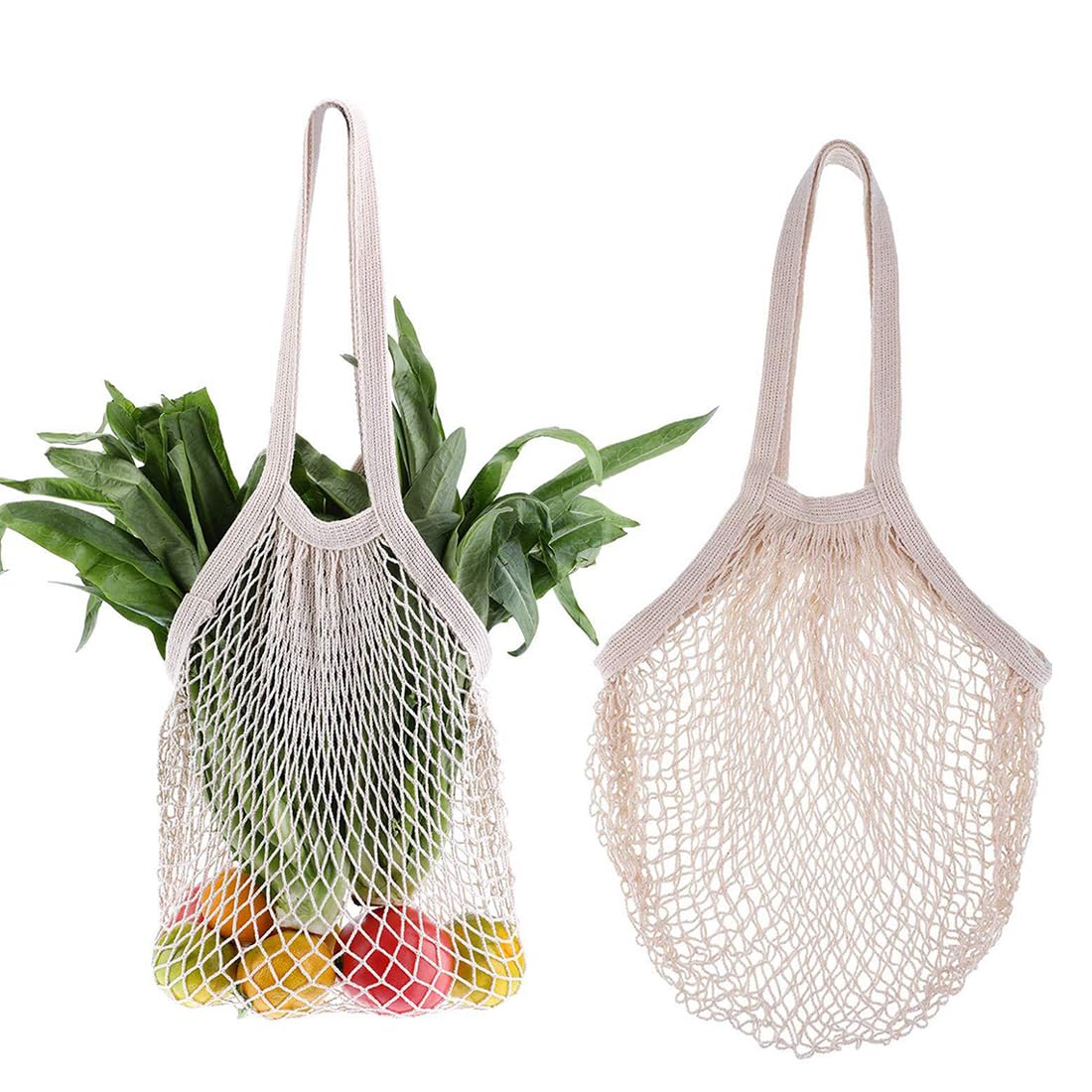  Borsa rete in cotone riutilizzabile per frutta e verdura beige
| Borsa rete bidimensionale in cotone riutilizzabile con