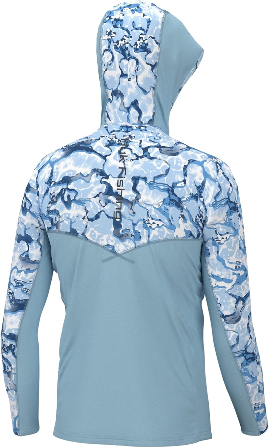 HUK Mens Icon X Pattern Hoodie, Fishing Shirt with Sun Protection - Image 2