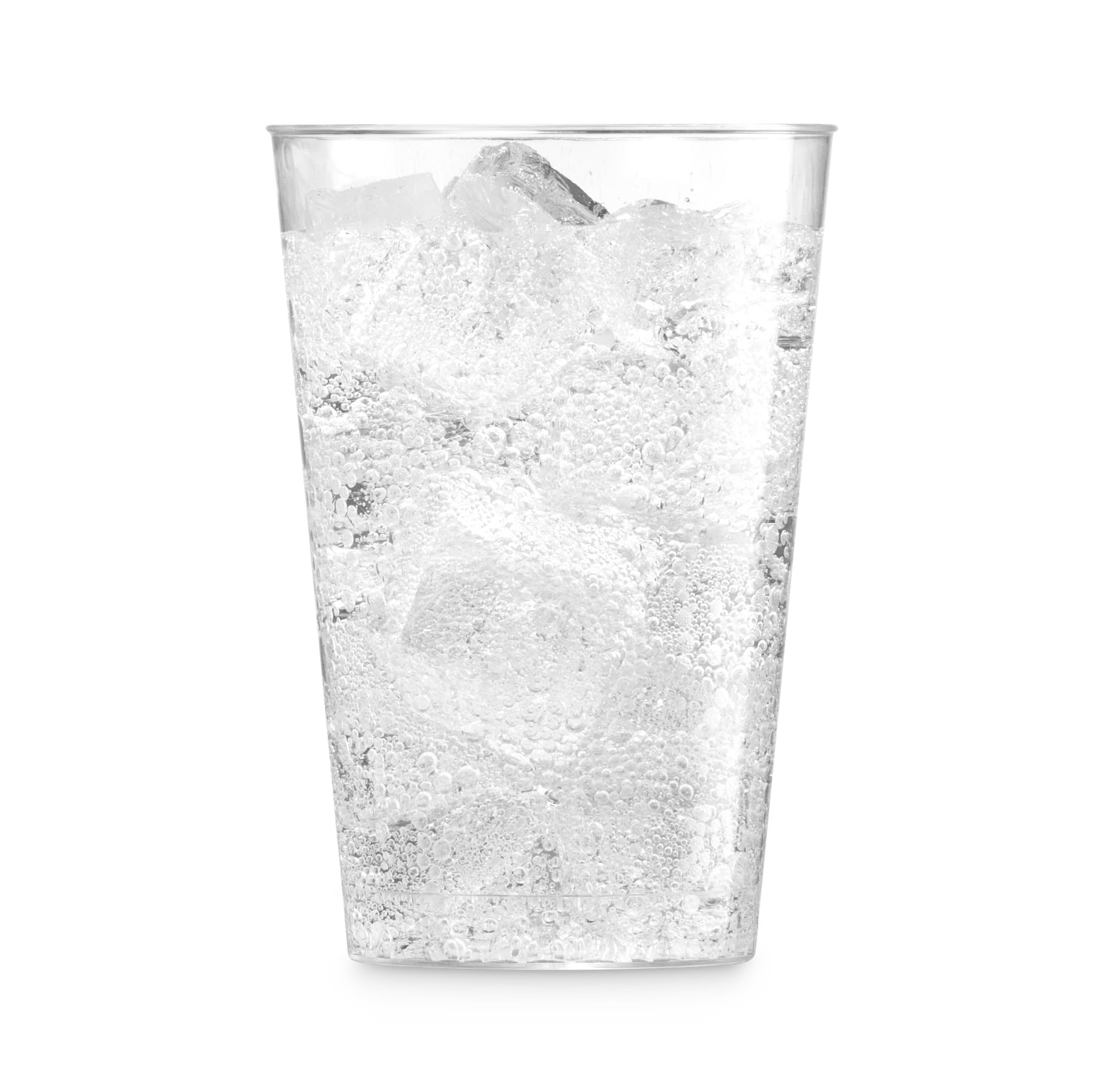 Munfix 100 Clear Plastic Cups 12 Oz Plastic Tumblers Fancy Disposable Wedding Party Cups Elegant Party Cups Recyclable and BPA-Free — Amazon image 8