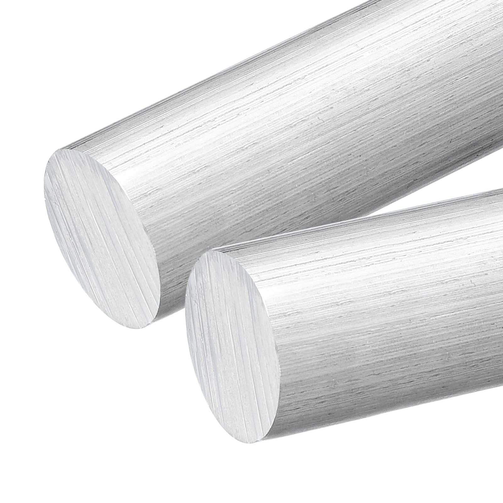 QUARKZMAN 2 Piezas De Varilla Redonda De Aluminio De 1 1/2" (38mm) De Diámetro, 16" (405mm) De Longitud, Varilla Redonda De Aluminio 6061 Sólida Para Industria Construcción Manualidades DIY