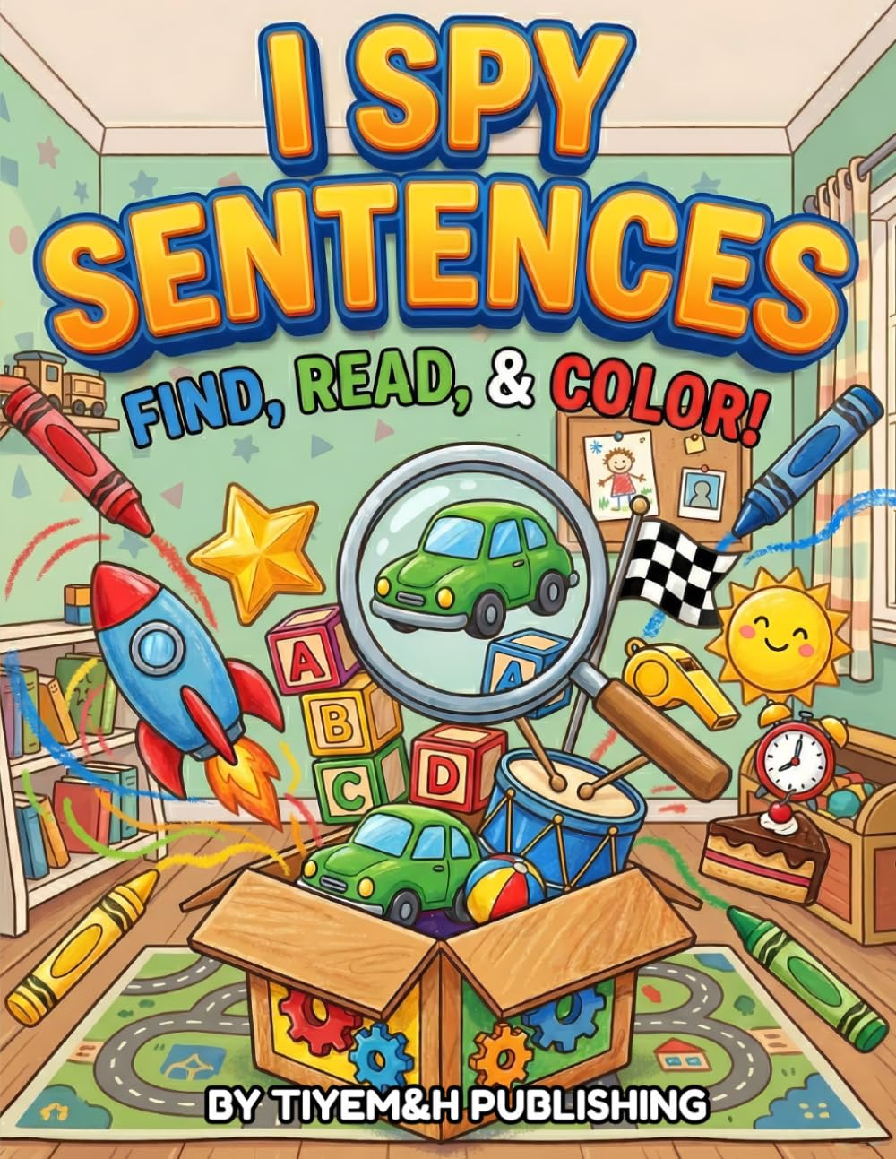 I Spy Sentences Workbook: Fun Activities of Find & Search & Hunt Games for Toddlers and All Kids Ages | Color & Spot the Hidden Sounds | Joyful ... Challenges & Puzzles for Learning and Playing