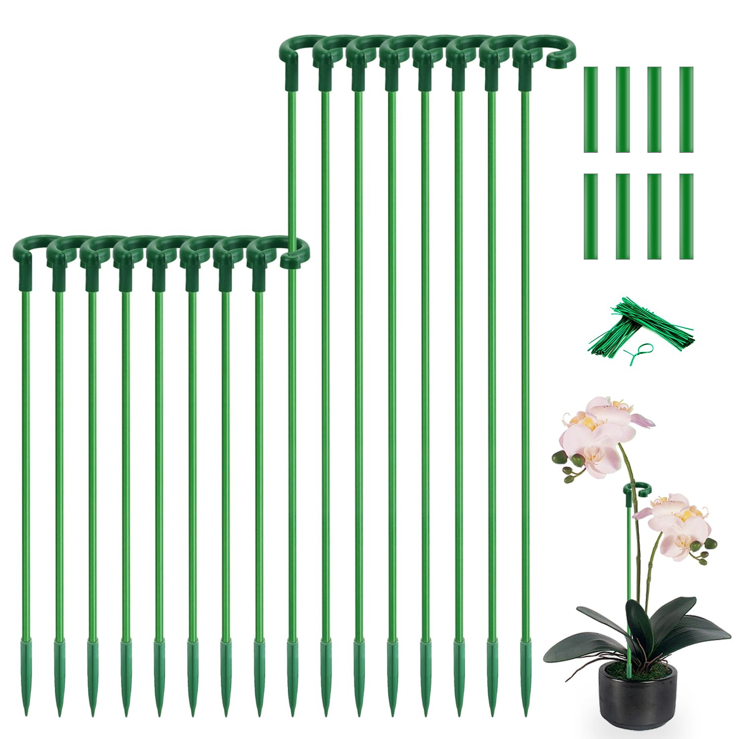 Plant Stakes & Supports - Adjustable Orchid Sticks -12
