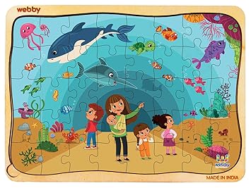 Webby Aquarium Jigsaw Puzzle , 40 Pieces, Multicolour
