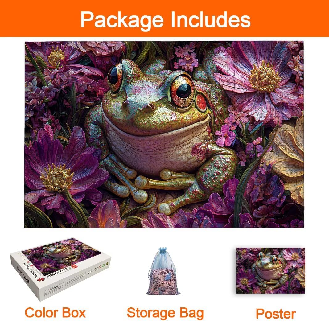 Puzzle Rana, Puzzle 5000 Piezas, Rompecabezas, Regalo Mujer, Decor -8324
