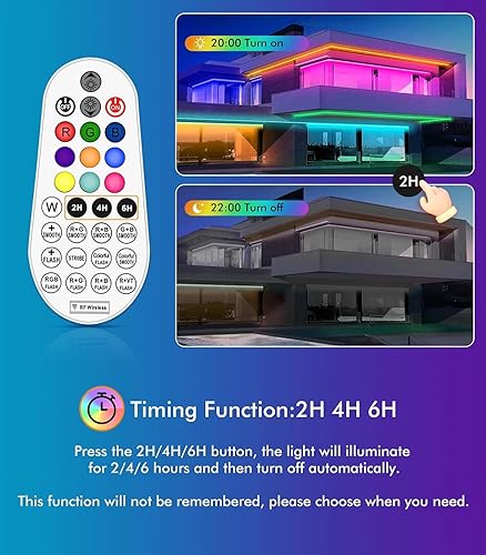 Miniatura 7 de MEIKEE Luz de arandela de pared RGBW de 42 W, 3350 lm, barra de luz de lavado impermeable IP66 con control remoto, tira de inundación de lavado que