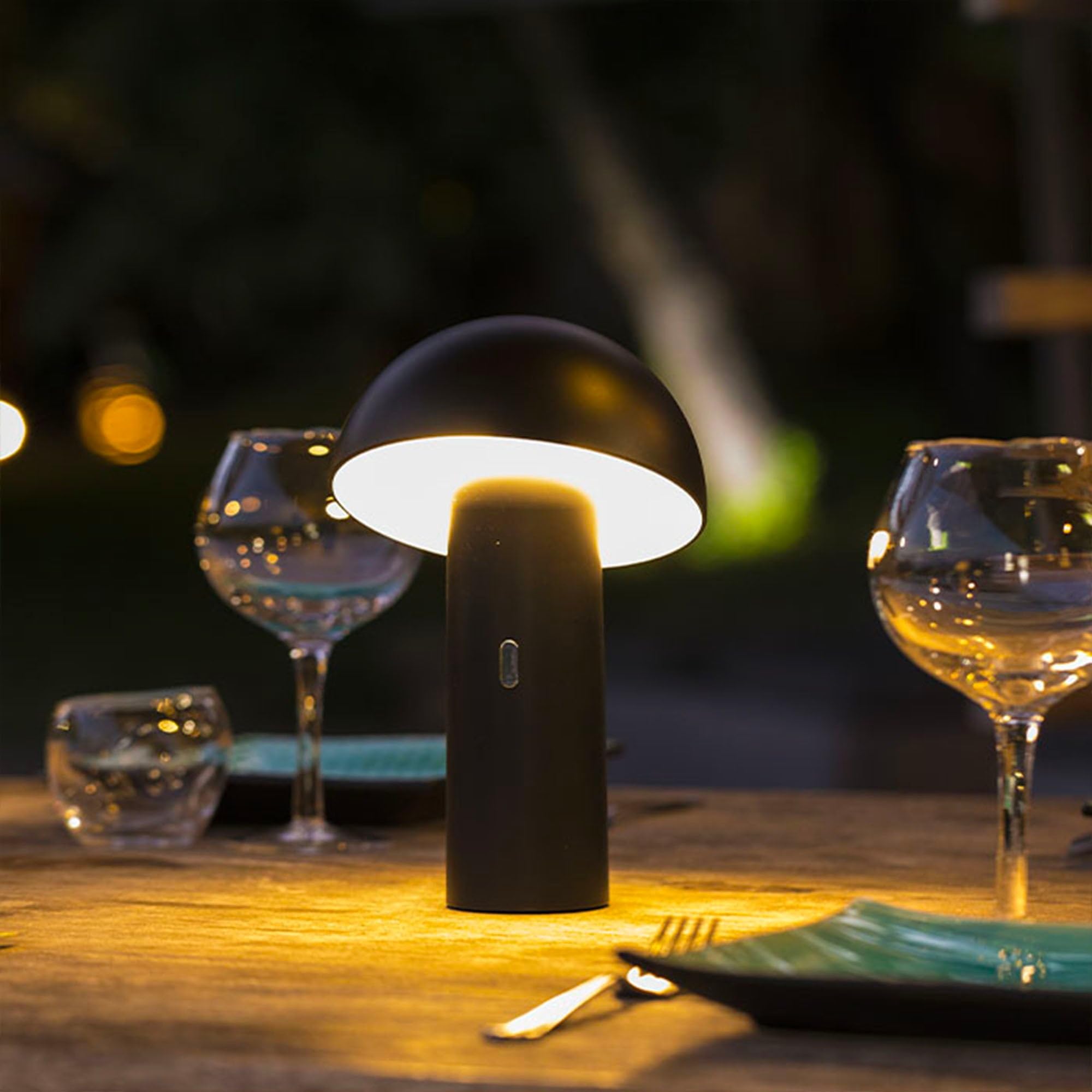 Lampada da tavolo a LED senza fili H28CM TOD BLACK