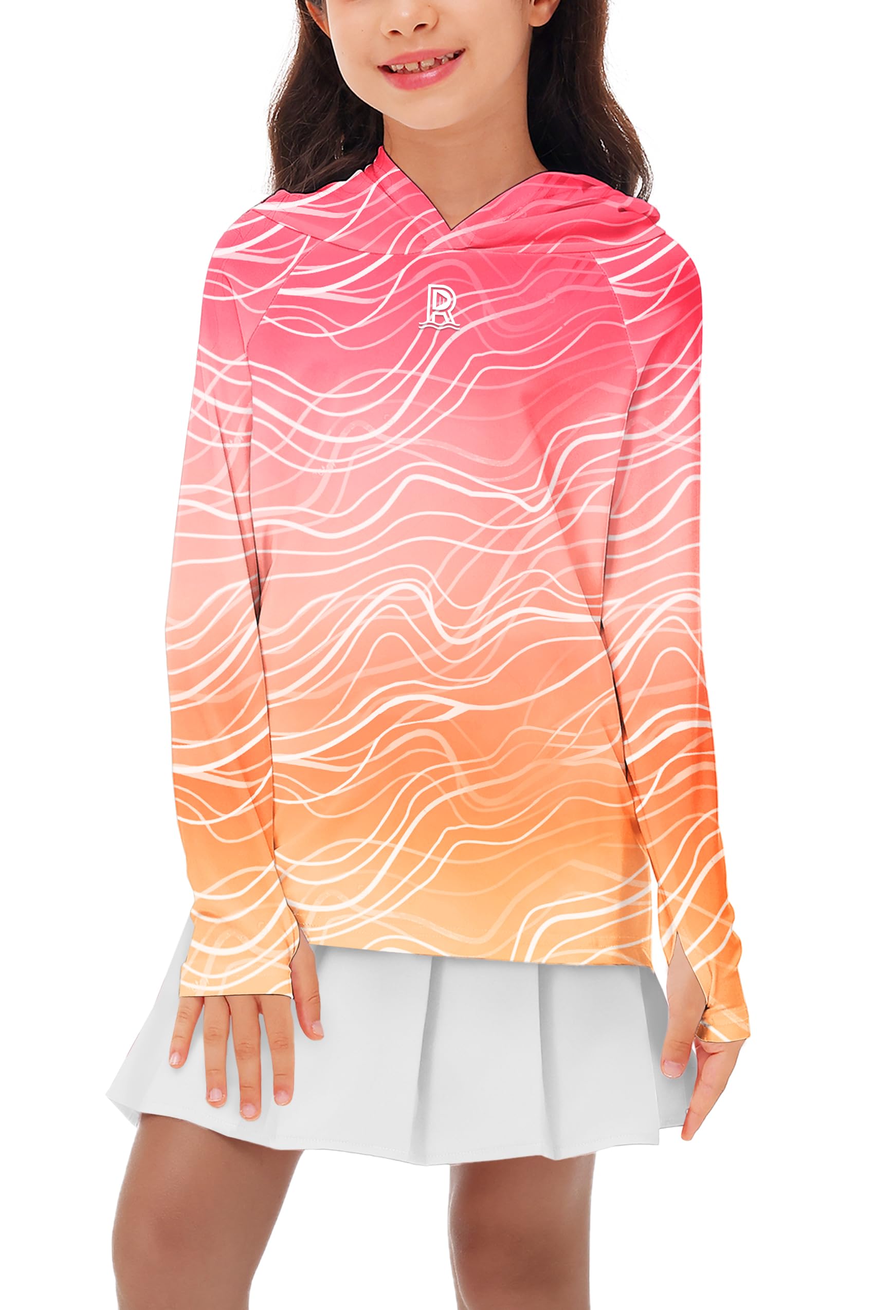 Remimi Kids Sun Shirt Rash Guard Quick Dry Sun Protection Athletic Hoodie Hiking Shirts 3-12 Years
