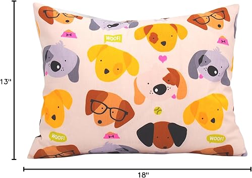 Miniatura 100 de Funda de almohada de algodón para niños pequeños de 13 x 18 pulgadas, diseño de estrellas, nubes, luna, tamaño de viaje, fundas de almohada