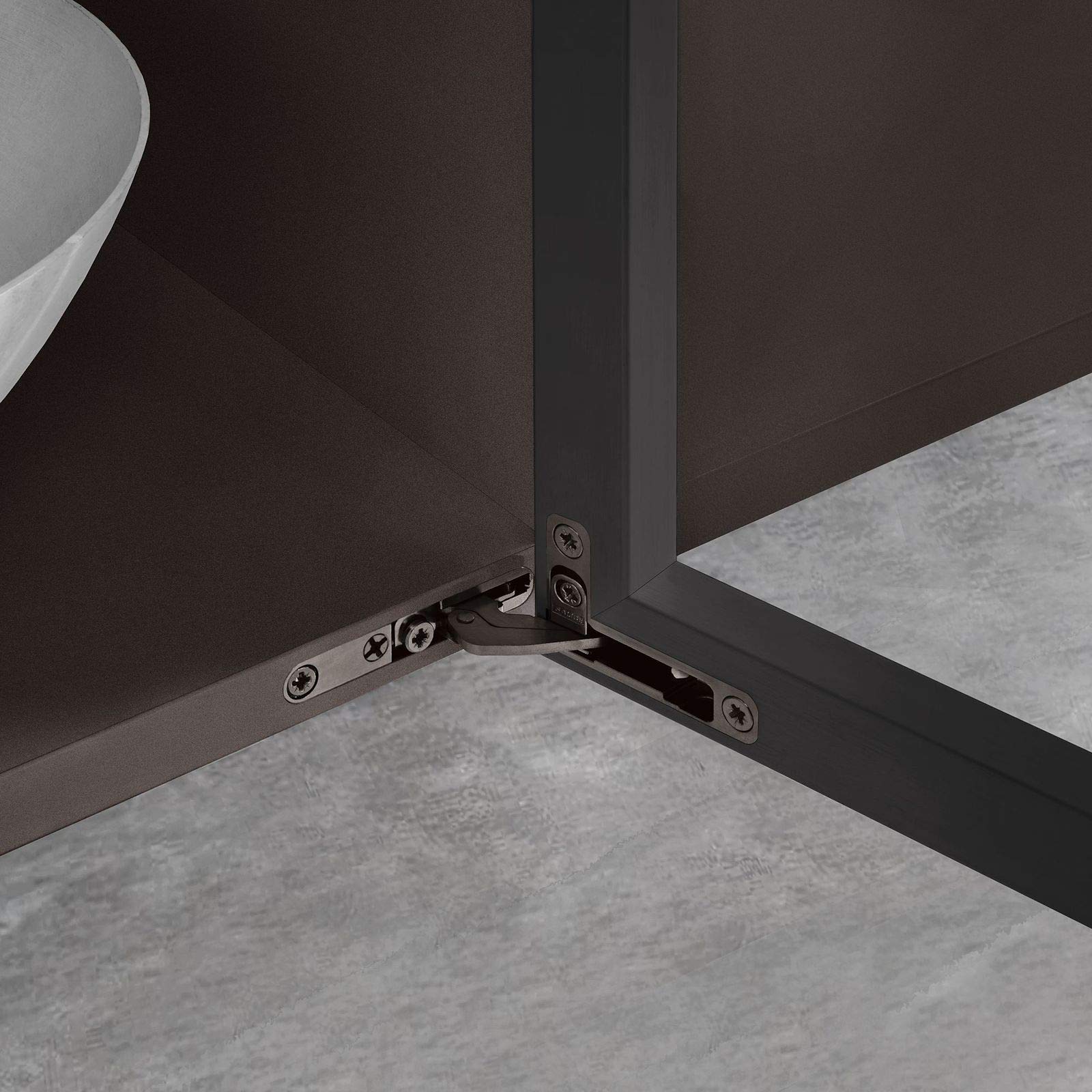 1 Paar Salice AIR Scharnier mit Dämpfung 105° Titanium anthrazit