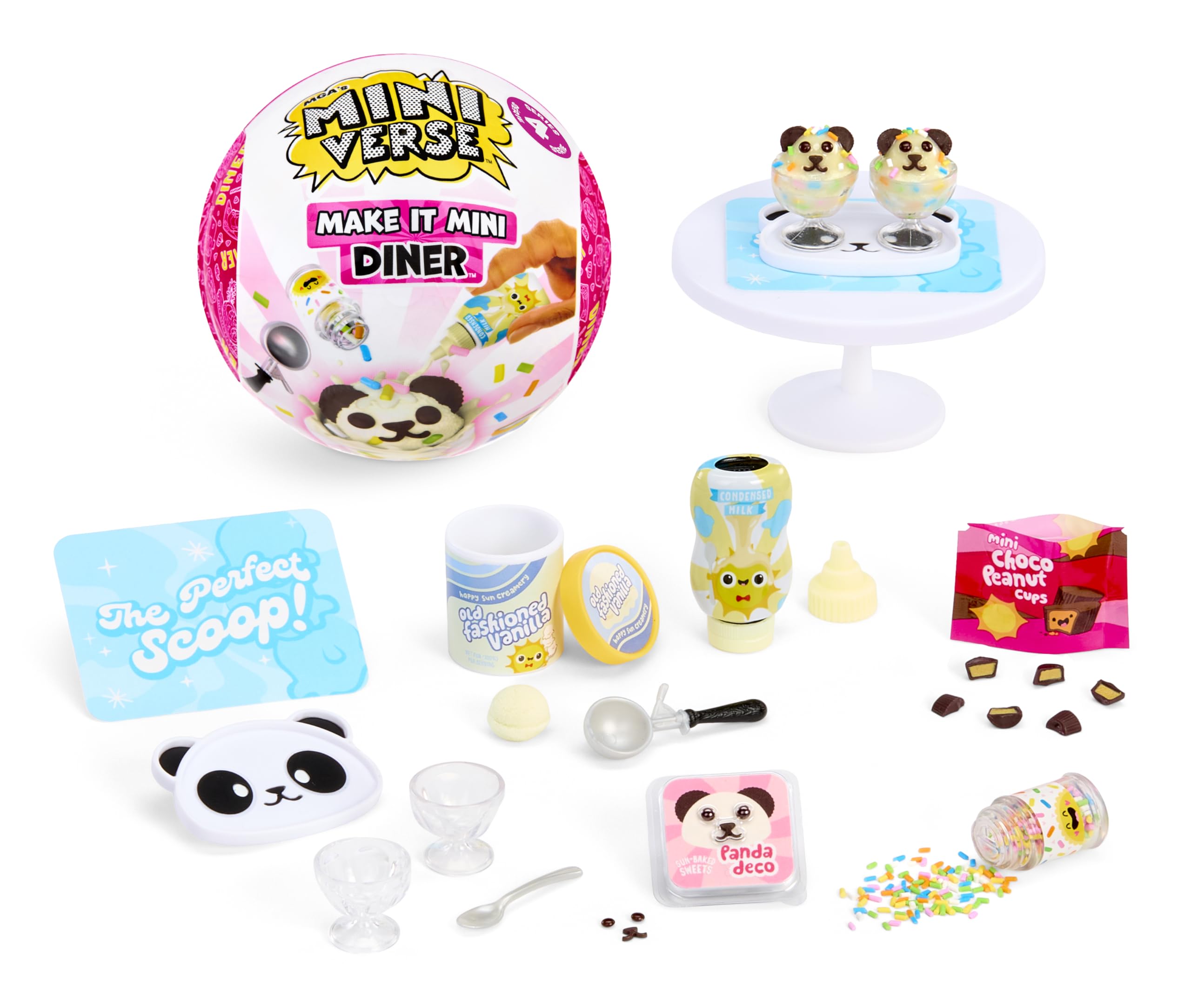 MGA's Miniverse Make It Mini Diner Series 4 - Mini-Sammlerstücke, Blindverpackung, Kunstharz-Bastelspiel, Nachgebildete Lebensmittel, Für Sammler & Kinder ab 8, Nicht ESSBAR