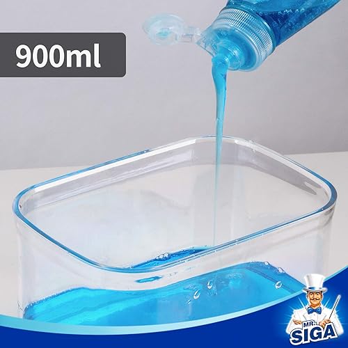 Miniatura 7 de MR.SIGA Dispensador de jabón para platos con soporte de esponja y juego de esponjas para fregar, dispensador de jabón de cocina con gran capacidad