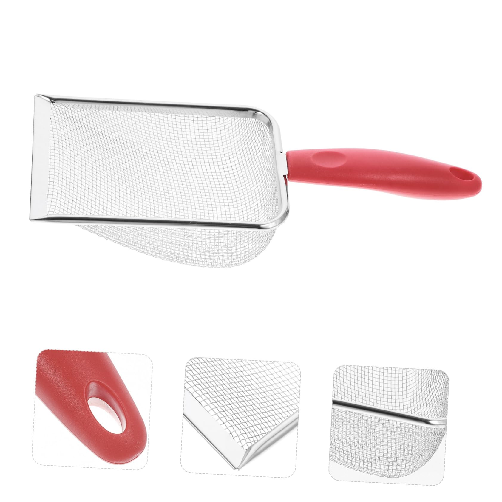 KOMBIUDA Beach Mesh Shovel for Tool with Comfortable Grip Creative Design for Collecting Seashells and Digging Wet Sand Beach for Outdoor Fun