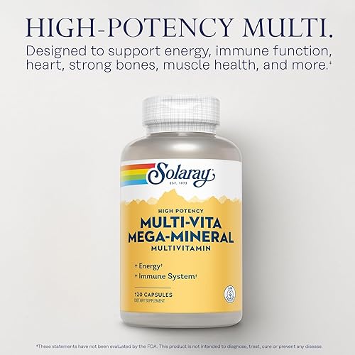 Miniatura 3 de SOLARAY Multi-Vita Mega-Minerales Cápsulas Multivitamínicas | 120 unidades