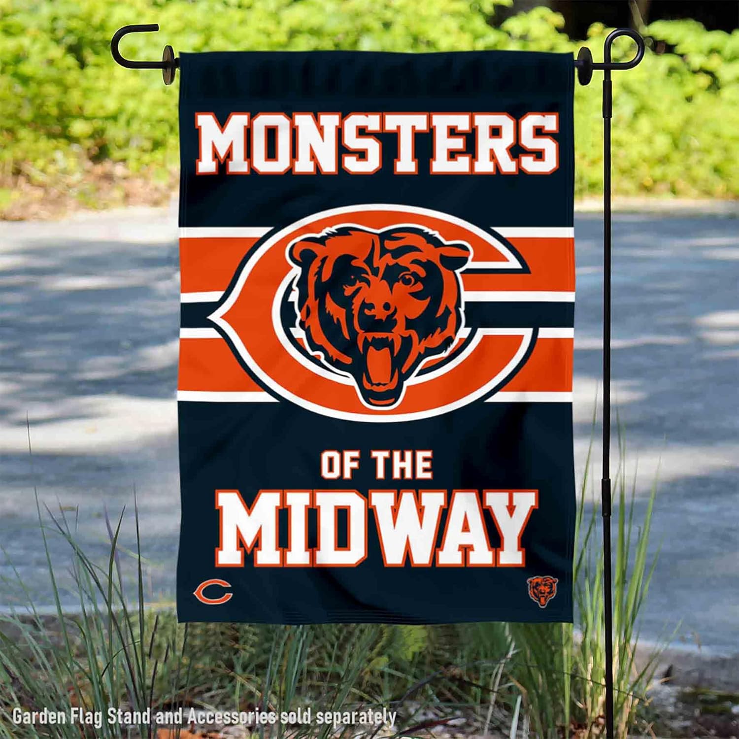 Chicago Bears Monsters of the Midway Double Sided Garden Flag