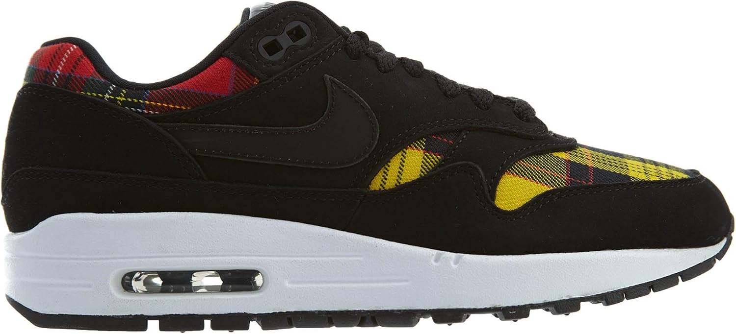 Nike Womens WMNS Air Max 1 SE, Black/Black University RED, 7.5 US
