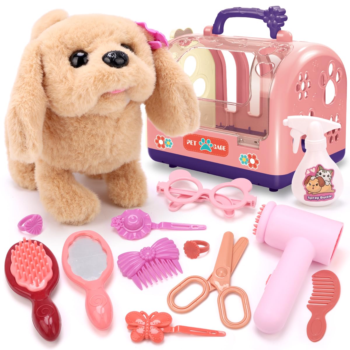 REMOKING Plush Robotic Shiba Inu Dog Electronic Interactive Toy Kids Gift