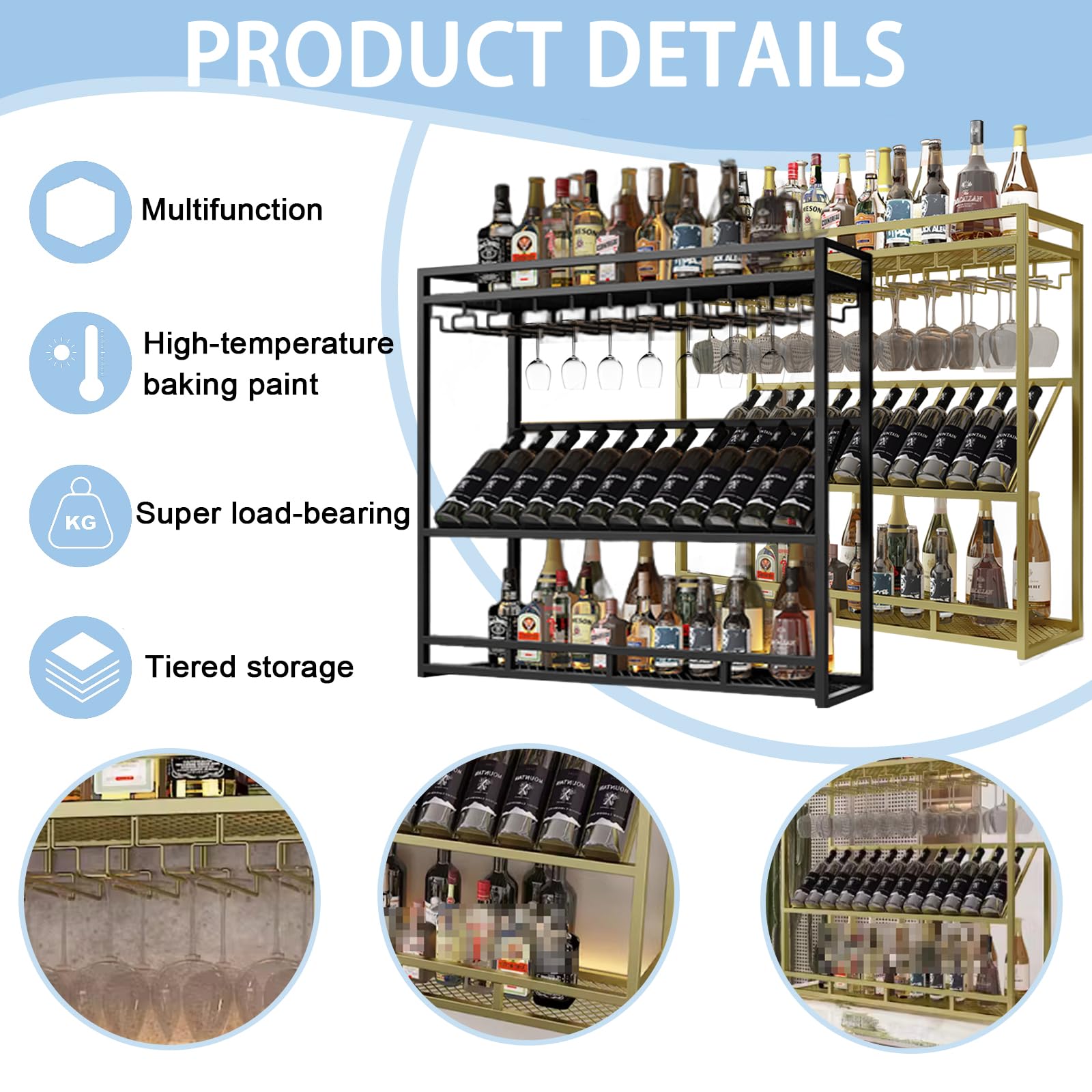 Casier à Vin Créatif Casier à Vin Casier à Verre Renversé étagère