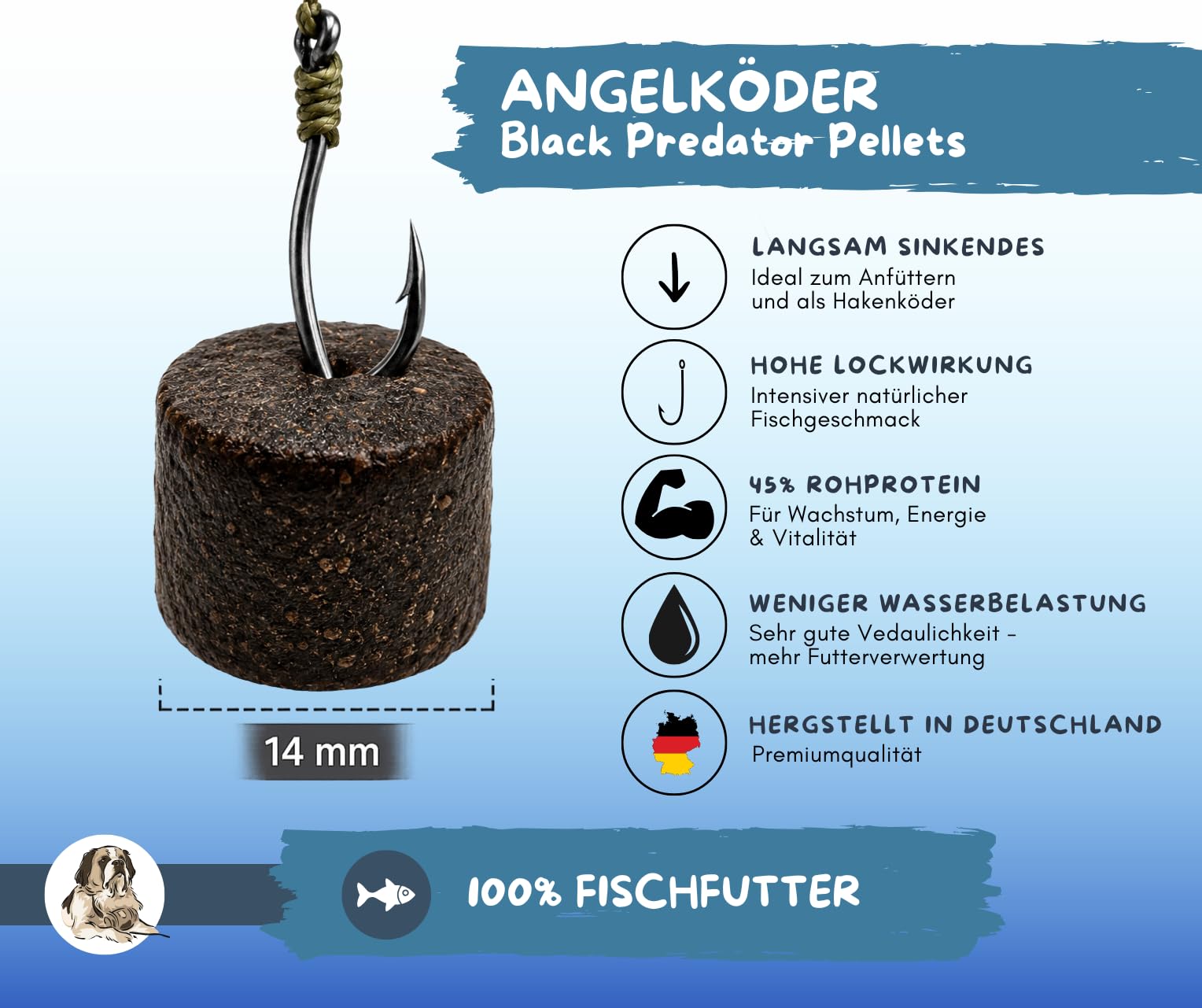 Warnick's Angelköder Pellets 14 mm, 5 KG