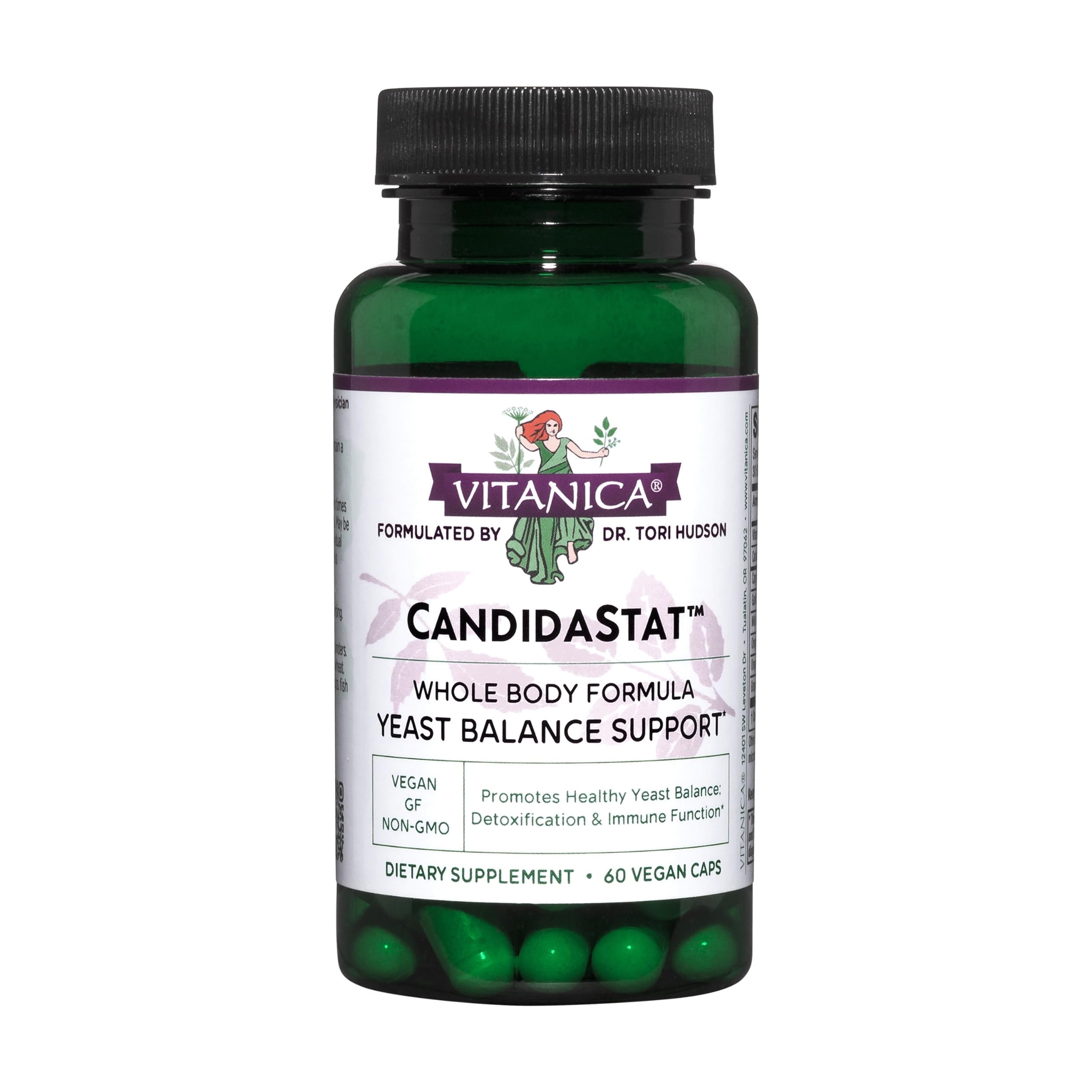 Vitanica Candidastat, Balanced Support, Vegan, 60 Capsules