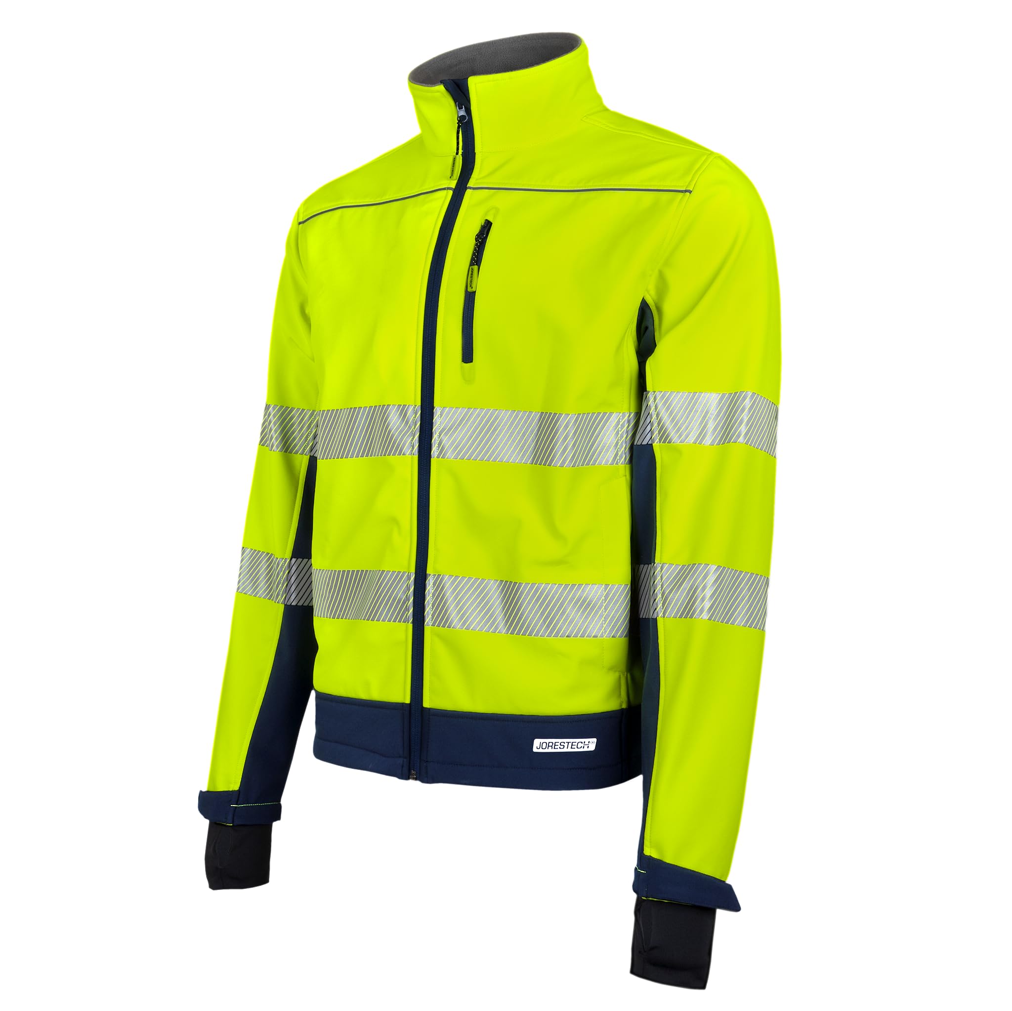 JORESTECH Safety Jacket Thermal Transfer Reflective Tape, Yellow Blue, ANSI Compliant, Long Sleeve with Thumbholes