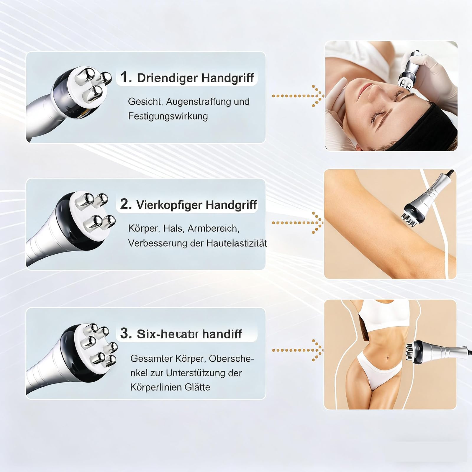 40k Radiofrequenz Gerät 6 In 1 Lipo Laser Hautstraffung Gerät Massagegerät für Radiofrequenz Gerät Gesicht Körper Schönheitsmaschine