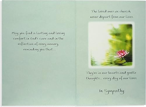 Miniatura 11 de Blue Mountain Arts Surtido de tarjetas de condolencia: 2 tarjetas de felicitación únicas con palabras de comodidad para enviar tus condolencias más