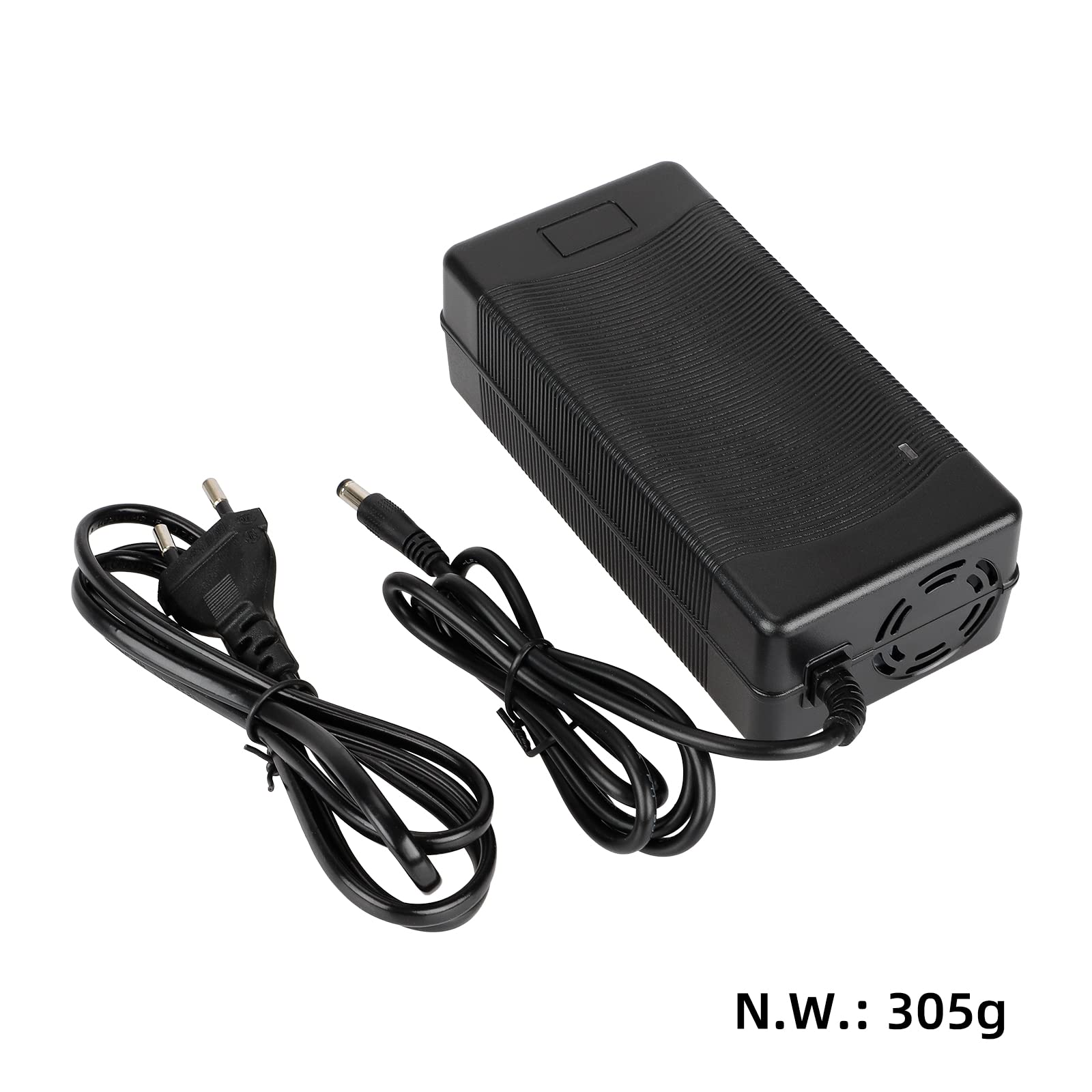 54.6V 2A DC2.1 Ładowarka rowerowa skuter elektryczny akumulator 48 V 2 A Li-ION Li-Poly Litowo-5,5 x 2,1 mm Adapter do skutera elektrycznego