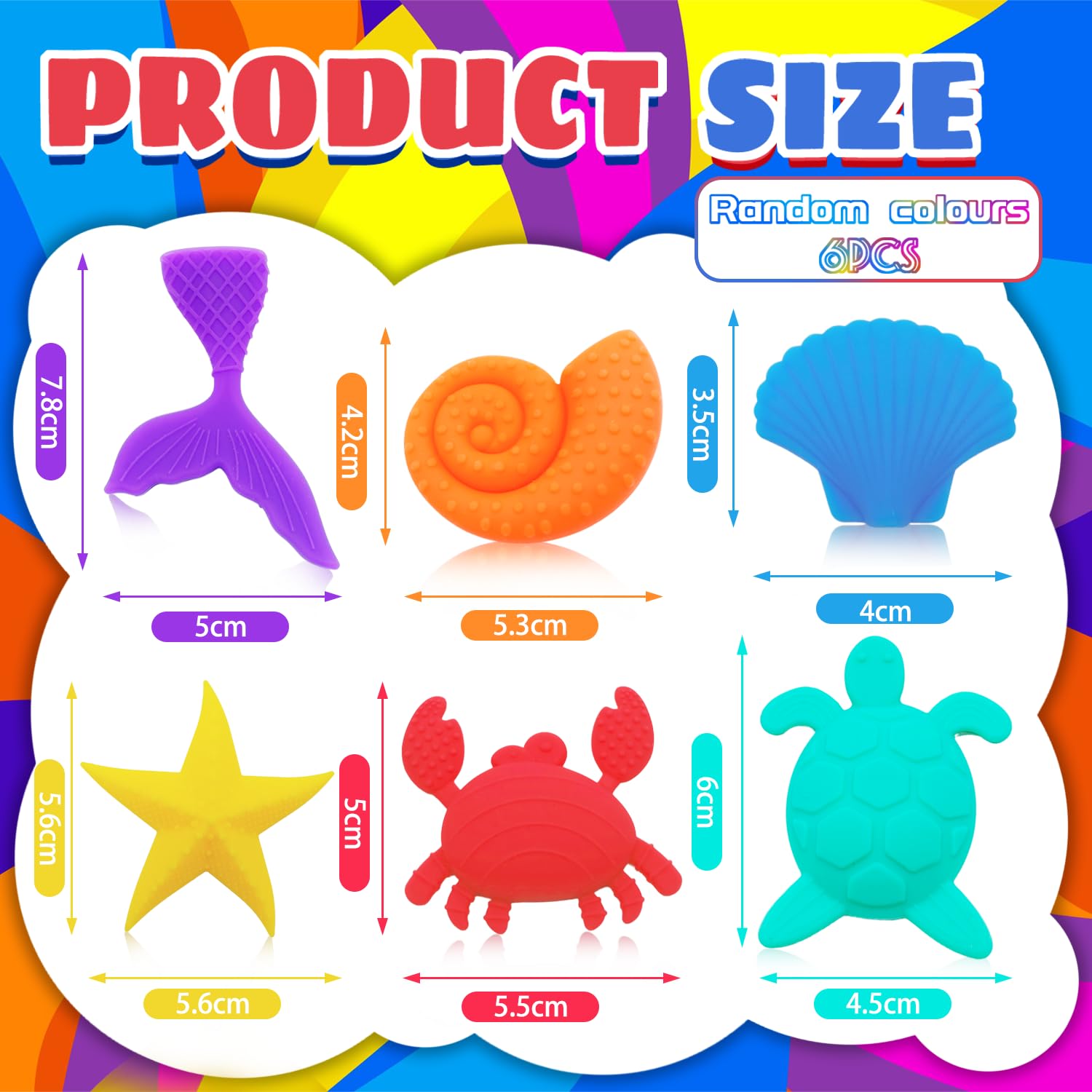Cuackamily 6-teiliges Sensorik-Stein-Set – Fidget Spielzeug Für Kinder & Erwachsene