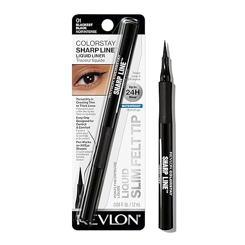 Miniatura 10 de Revlon ColorStay Wing Line - Lápiz delineador de ojos líquido, impermeable, a prueba de manchas, de larga duración con punta de fieltro en ángulo,