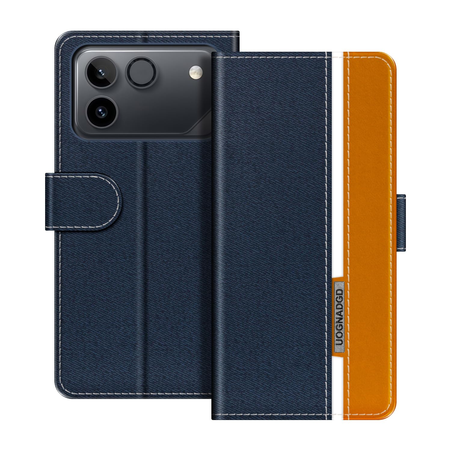 Leather Phone Case Compatible with Huawei Honor Win RT 4G Flip Wallet Cover with Magnetic Closure, Kickstand & Card Holders, Shockproof Protection (Blue)