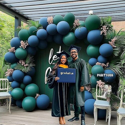 Miniatura 8 de Globos de color verde menta de doble relleno, diferentes tamaños, 18 pulgadas, 12 pulgadas, 5 pulgadas, kit de arco de globos de látex verde claro