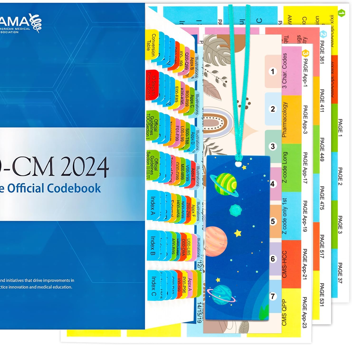Fichas de índice para la versión AMA ICD10CM 2024 El libro de códigos