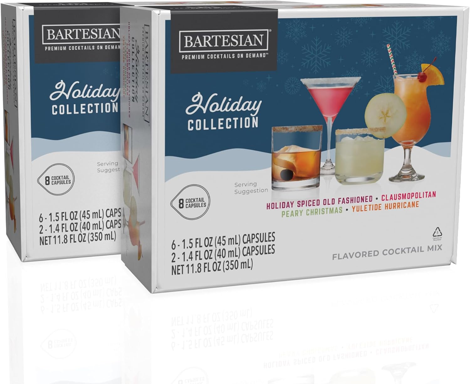 Bartesian 16-Pack Lemon Drop Mixer Capsules for Cocktail Machine – Home Bar Mixology Cocktails Mix Pod Capsule Set to Use with the Bartesian Cocktail Drink Maker Machine