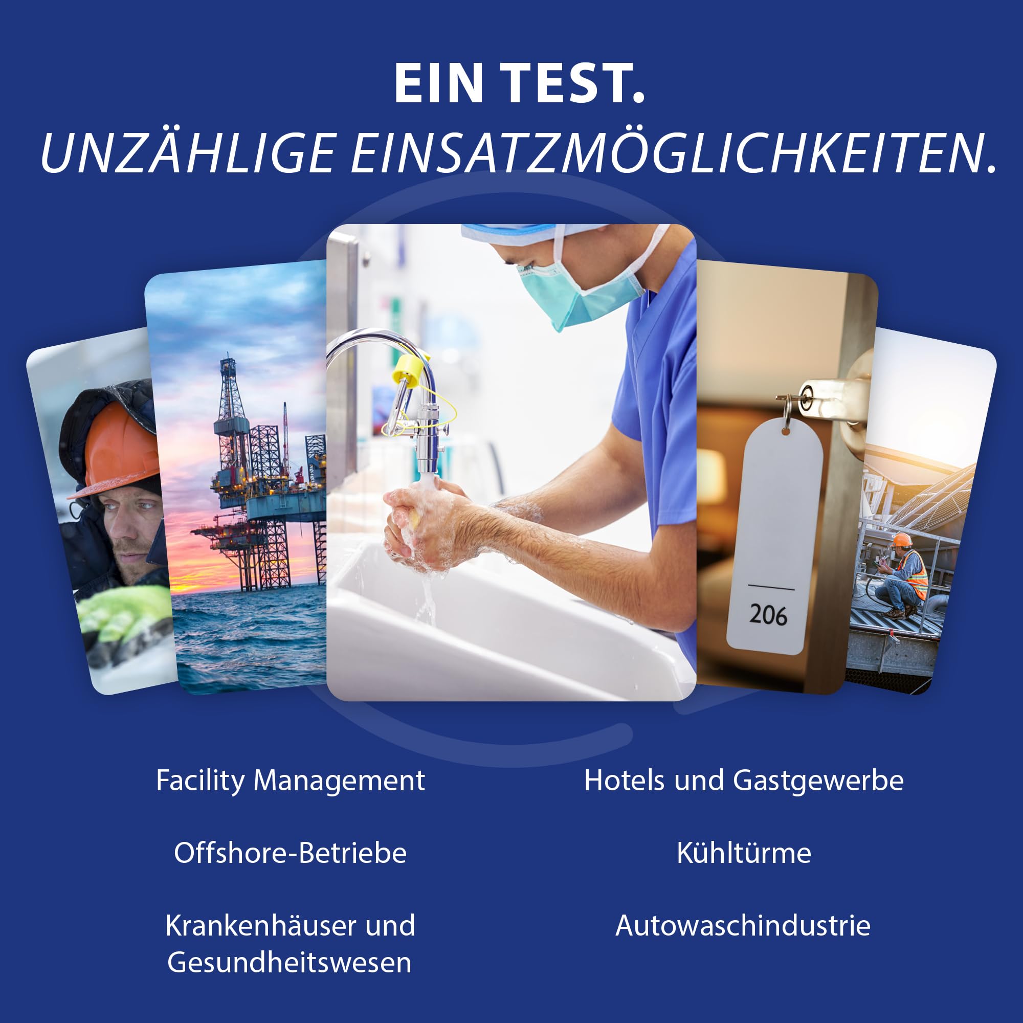 PRO Ultra Legionellen-Abstrich-Test – Oberflächen- und Biofilm-Nachweis | 1 Test auf Legionella pneumophila (Sg 1–15) | Erkennt 200 CFU pro Tupfer Bereich