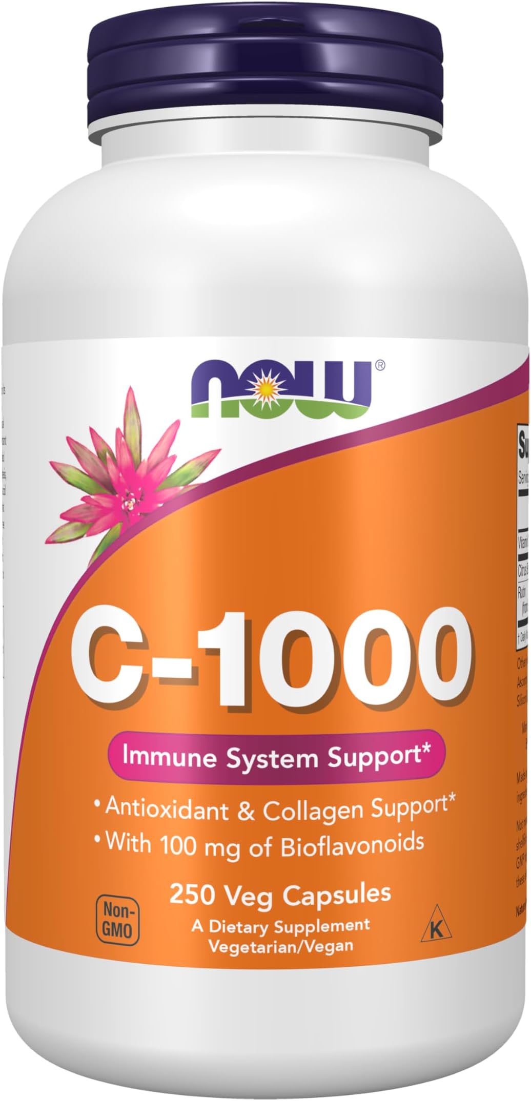 Supplements, Vitamin C-1,000 with 100 mg of Bioflavonoids, Antioxidant Protection*, 250 Veg Capsules