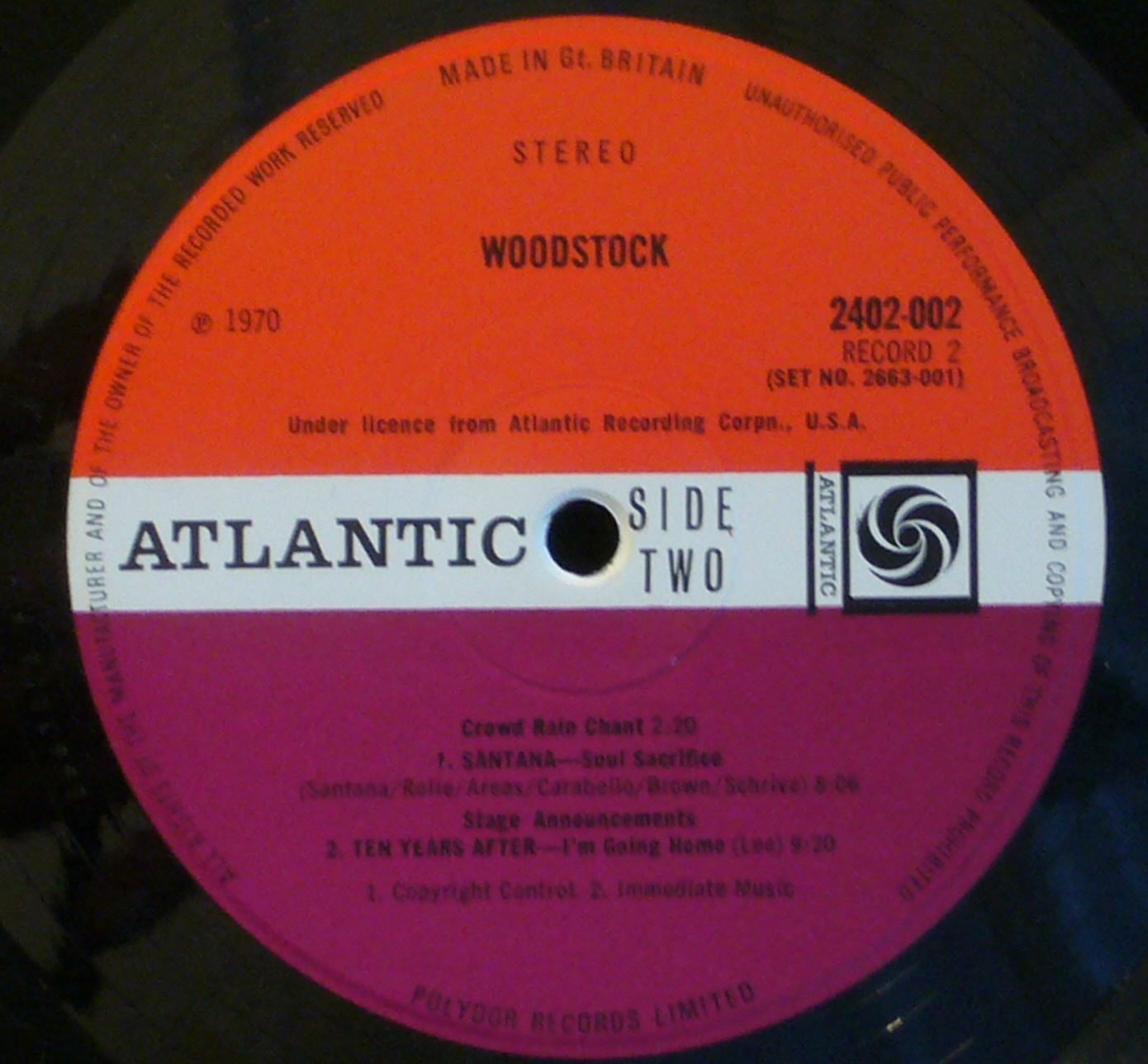 Woodstock - Music from the Original Soundtrack and More (UK 1st pressing triple vinyl LP in tri-fold top loading gatefold sleeve)