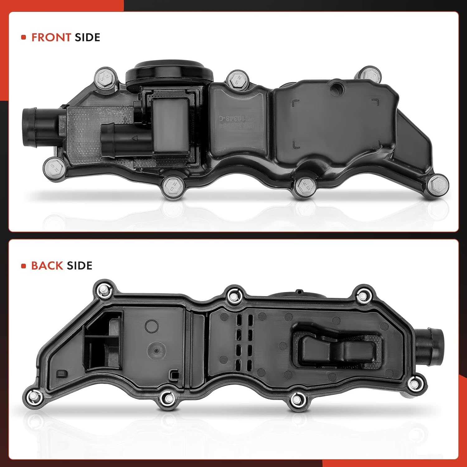 A-Premium Engine Valve Cover with Gasket and Bolt Compatible with Land Rover Range Rover, Range Rover Sport, Discovery, Defender 110, Defender 90, Range Rover Velar, 2.0L 3.0L 5.0L, Turbocharged