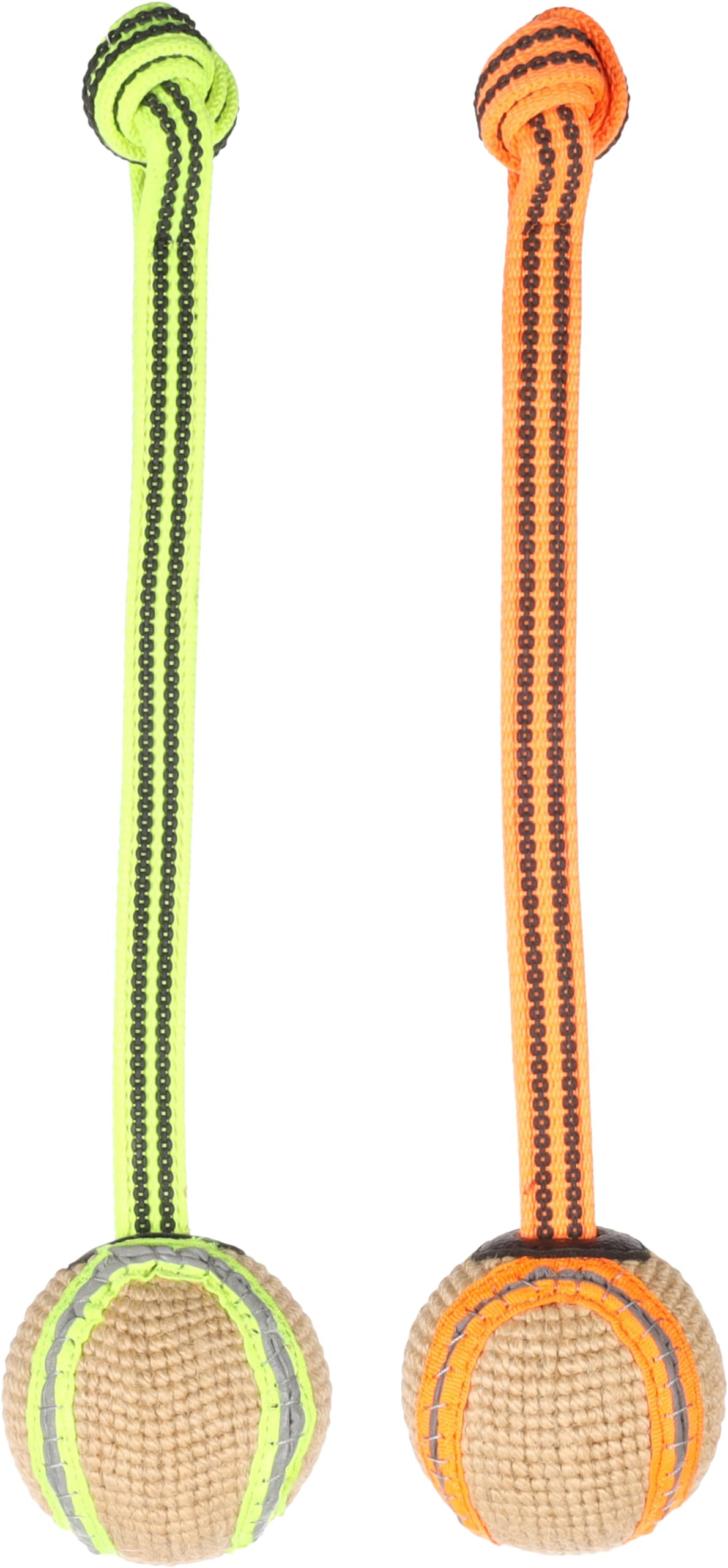 Flamingo DT JURU TUG ROPE + BALL REFLECTIVE 33x7x7CM ASSORTMENT