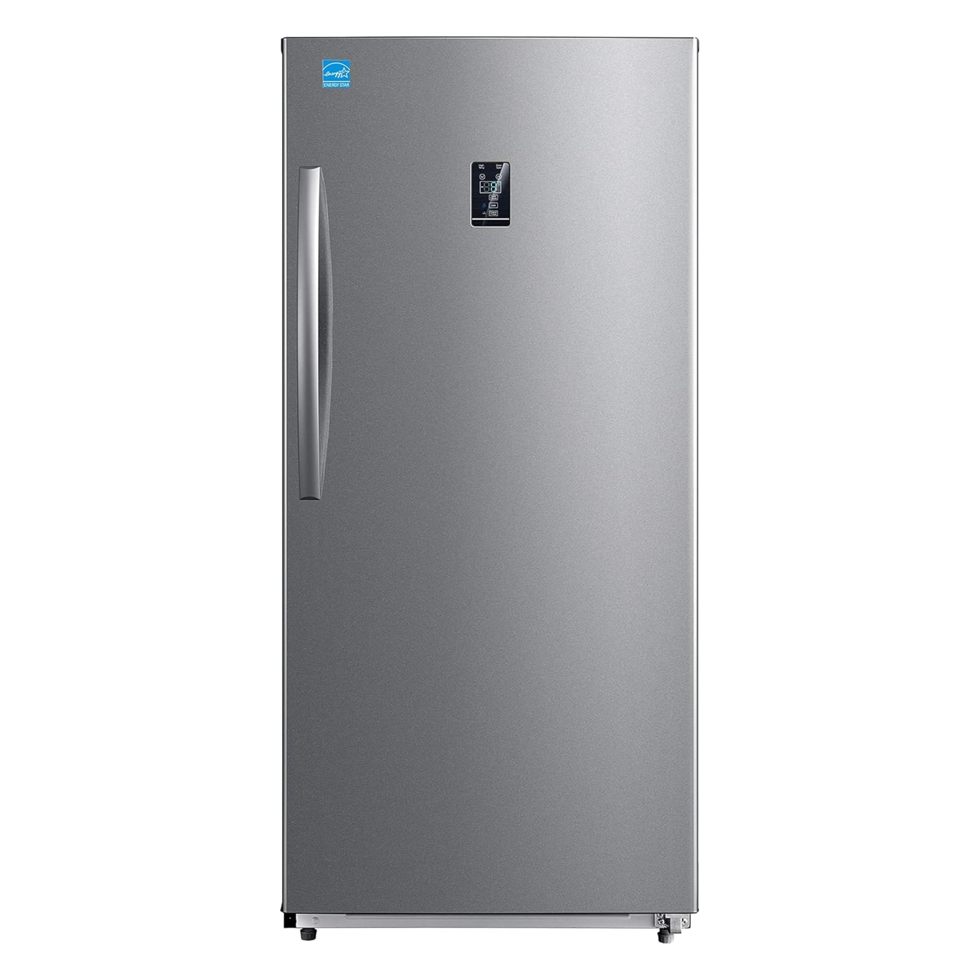 Oakestry 13.8 cu.ft. Upright Freezer, Energy Star Rated Digital Freezer with Adjustable Temperature, Frost-Free Operation, Reversible Door, Large Storage Shelves, Quiet, Efficient Free Standing on Fridge.com