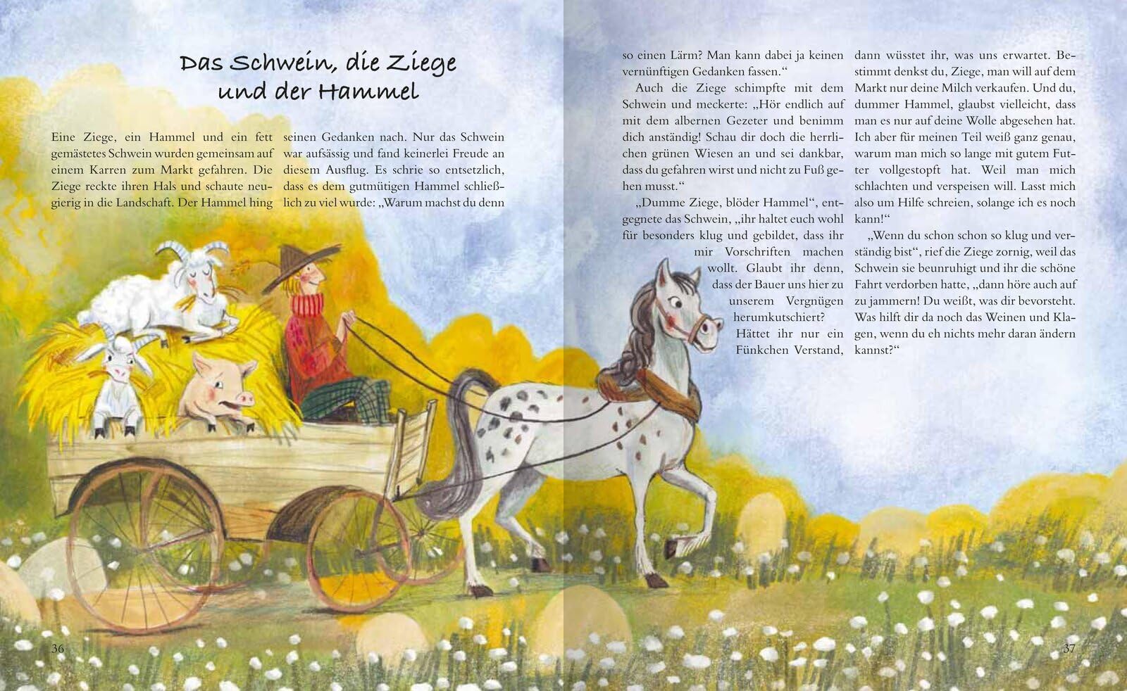 Tierfabeln und andere Geschichten: Ein Vorlesebuch für Kinder ab 4 Jahren mit Fabeln wie Der Fuchs und der Rabe und Der Löwe und die Maus, voller ... vermitteln. Süß illustrierte Tiergeschichten.