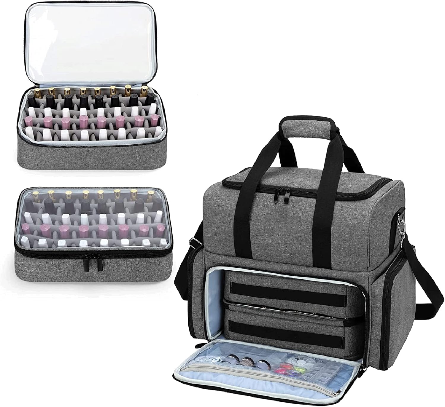 YipuVR Nail Polish Organizer Holds 80 Bottles(15ml 0.5 Fl