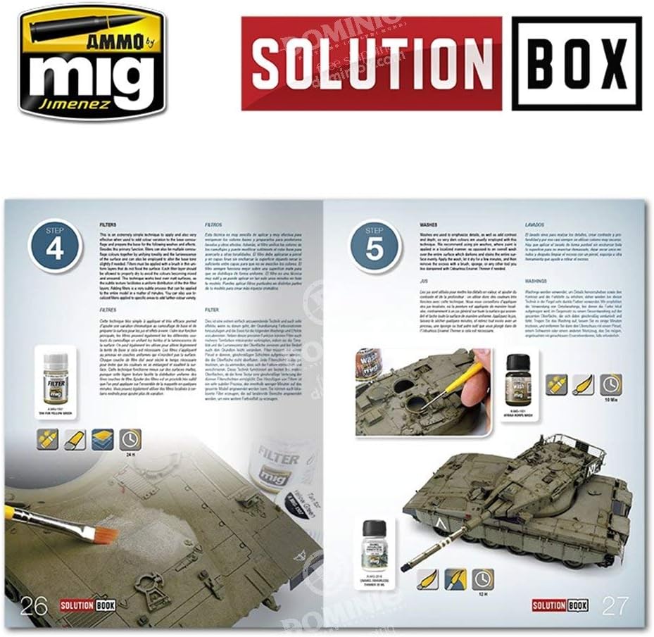AMM6501 AMMO by Mig Solution Book - How to Paint IDF Vehicles