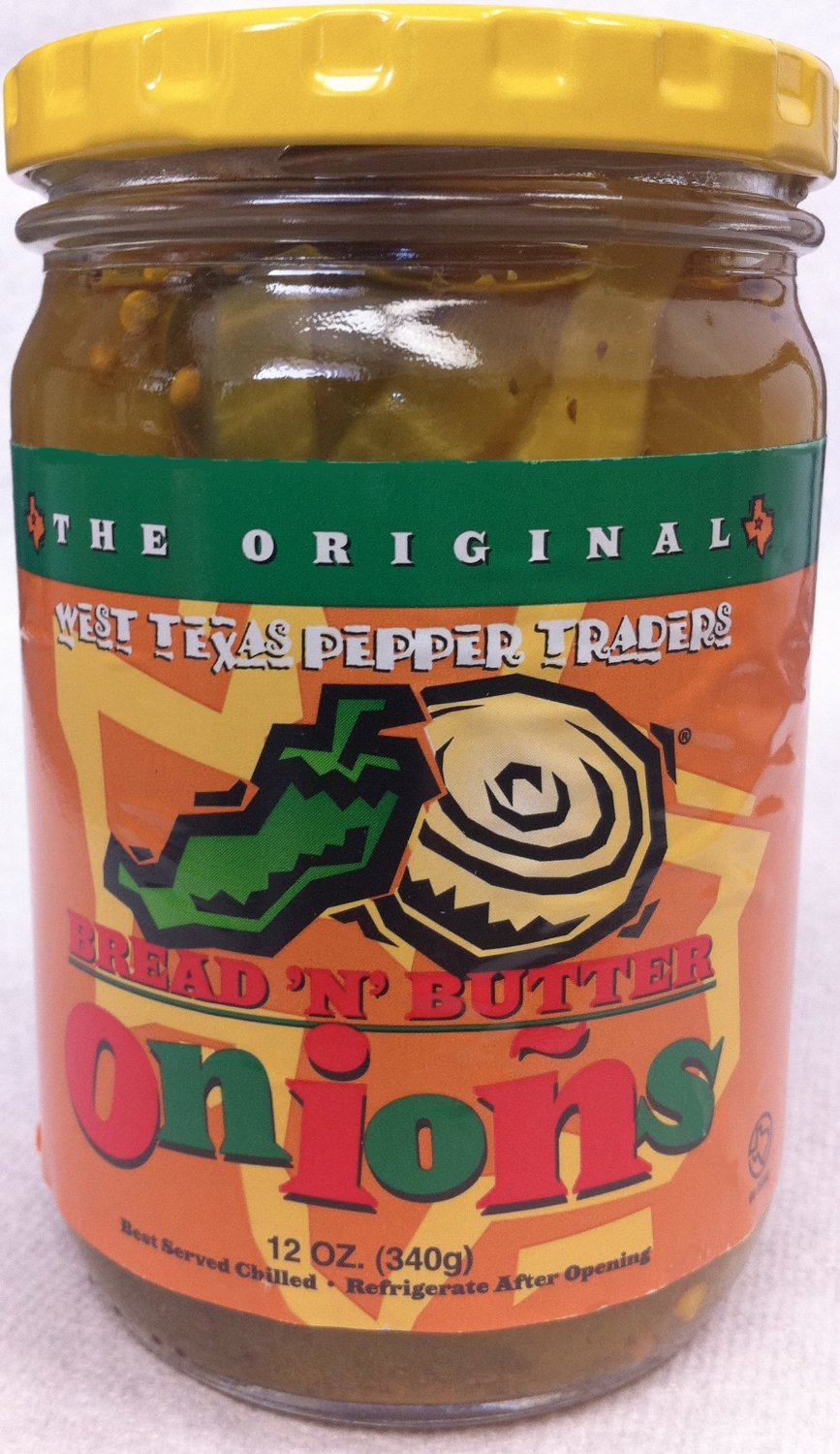 West Texas Pepper Traders Bread N Butter 12oz Jar (Pack of 3) (Choose Flavor Below) (Sliced Onions 12oz)