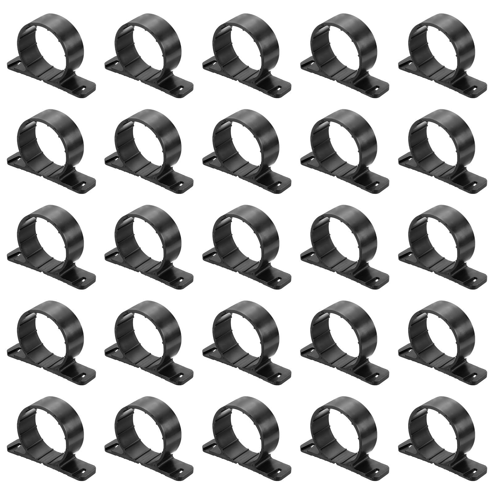 PATIKIL Suspension Pipe Clamps 2 Inch, 25 Pack Standard Tubing Supports for Pex Copper CPVC Pipe Black