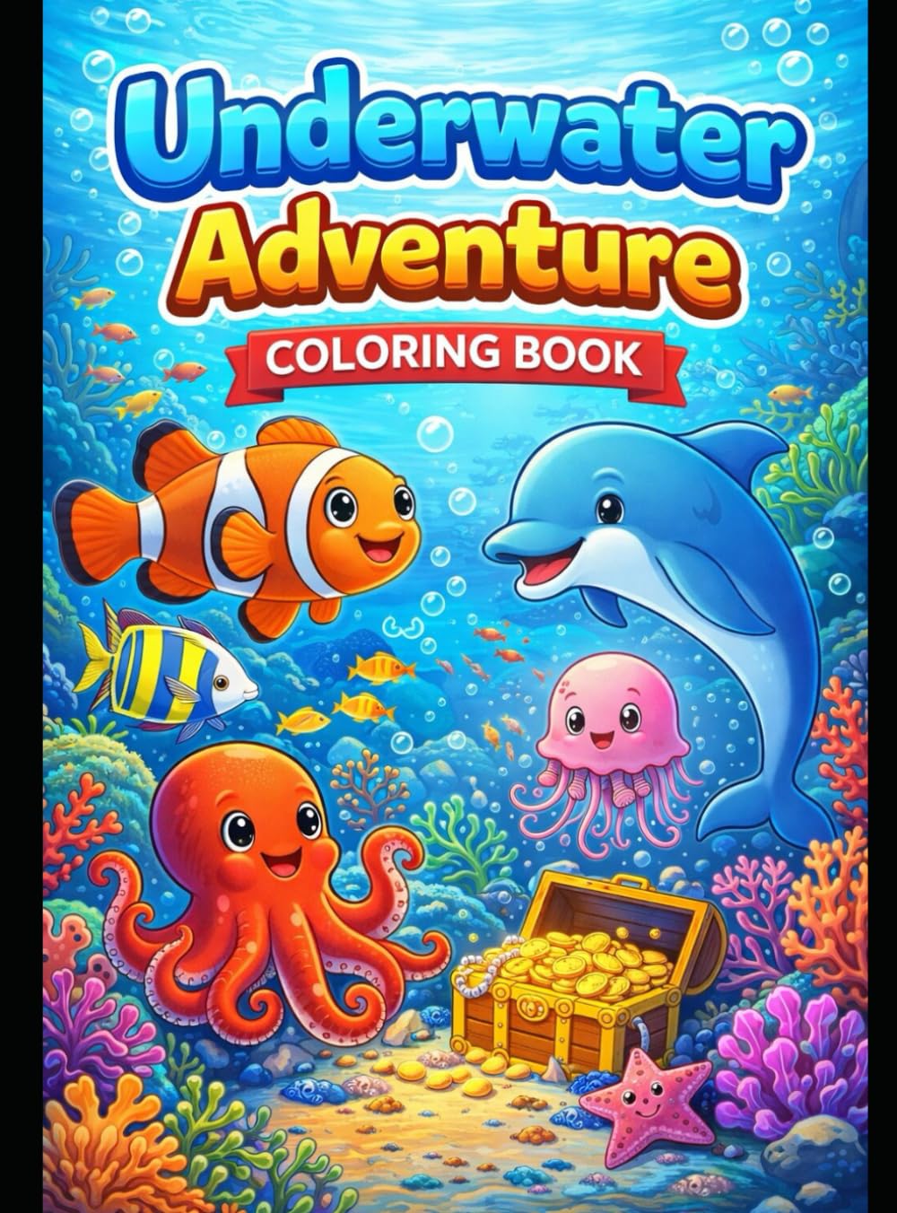 Underwater Adventure: Coloring Book