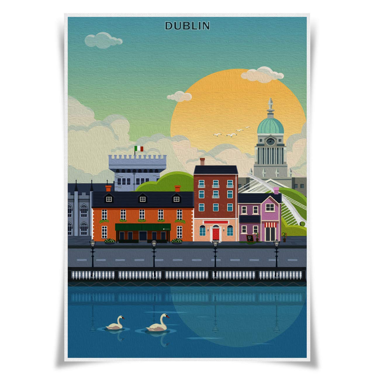 Nice Captain Travel Posters Famous Tourist Sites Prints A3