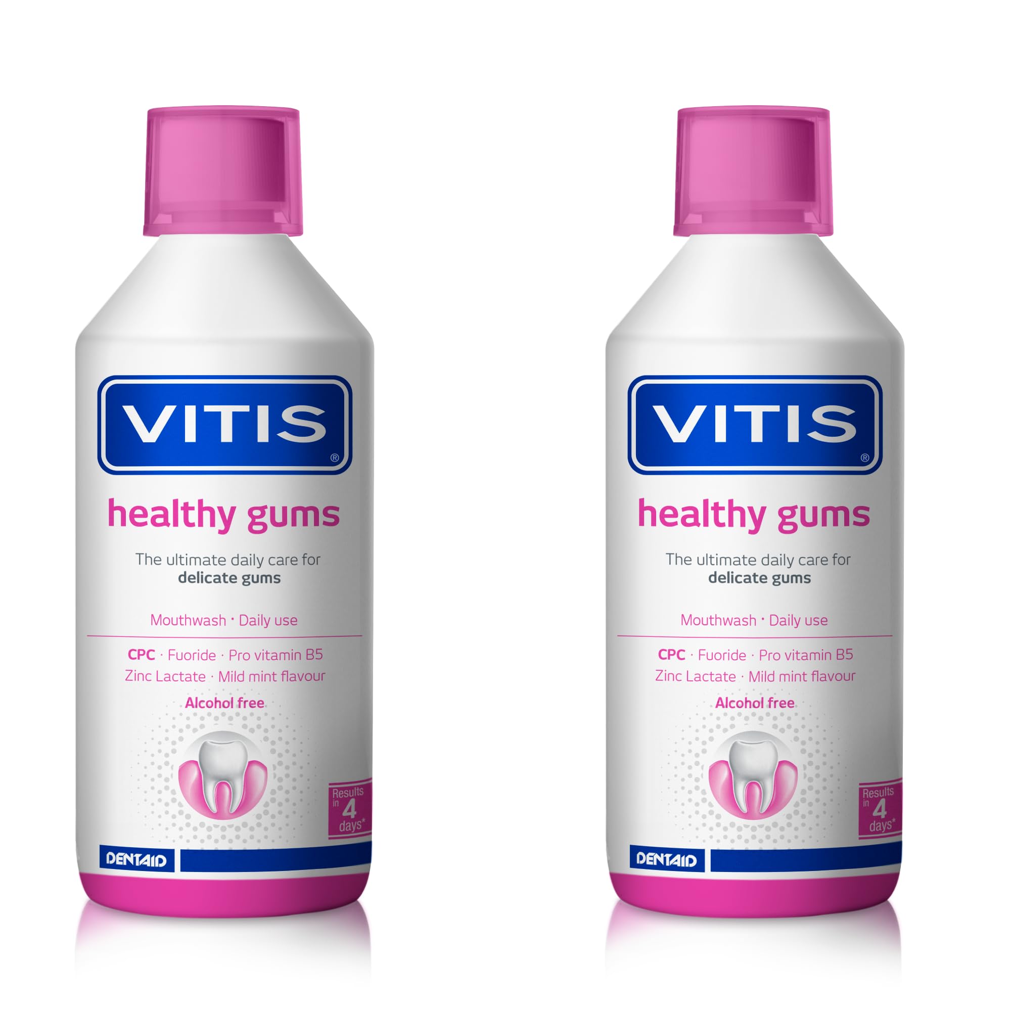 Vitis Gingival Mouthwash 500Ml - 2 Pack