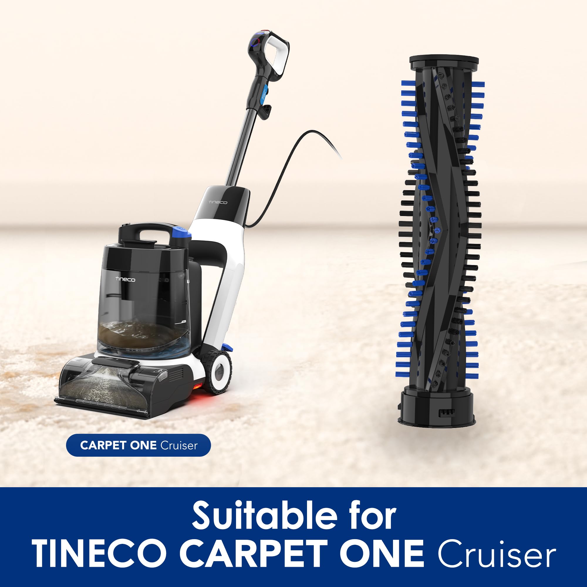TINECO Replacement Carpet Cleaner Brush Roller, for Carpet ONE Cruiser Only