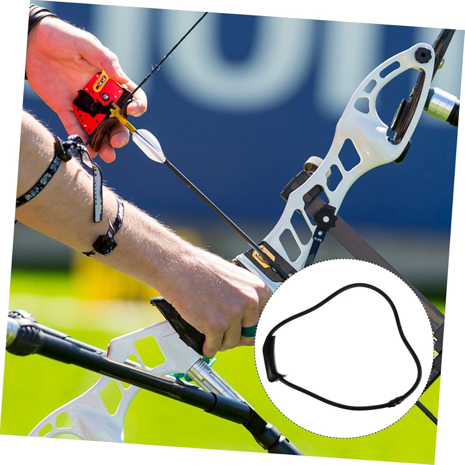 KESYOO Puller Trainer Stretch Exercise Bands Strength Hand Grip Resistance Archery Equipment Training Forearm